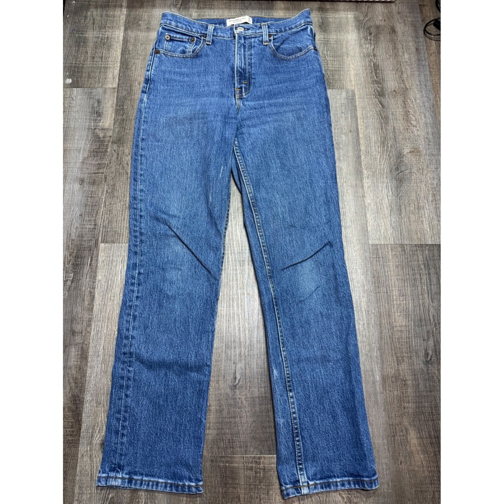 Abercrombie & Fitch The 90s Straight Ultra High Rise Jeans Blue Size 25 0S
